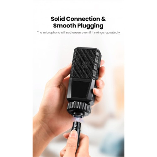 Кабель мультимедийный 3.5mm M to XLR F 1.0m AV182 black Ugreen (20763) Кабель мультимедийный 3.5mm M to XLR F 1.0m AV182 black Ugreen (20763)