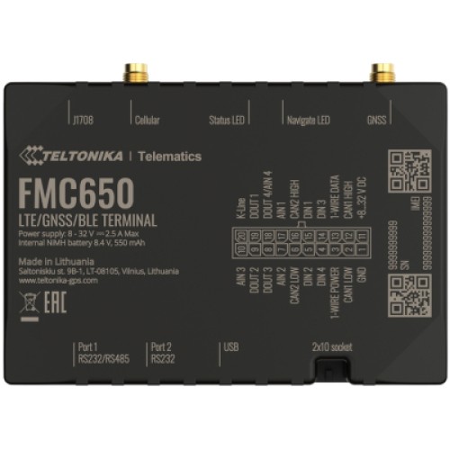 GPS-трекер Teltonika FMC650 GPS-трекер Teltonika FMC650