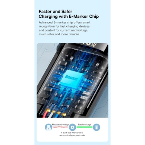 Дата кабель USB-C to USB-C 1.0m 240W Black Baseus (CAWJ040001) Дата кабель USB-C to USB-C 1.0m 240W Black Baseus (CAWJ040001)