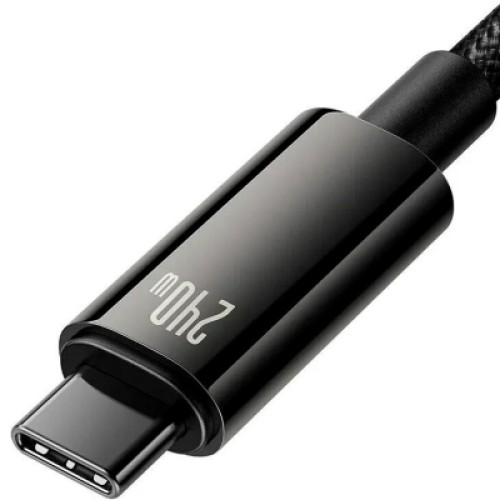Дата кабель USB-C to USB-C 1.0m 240W Black Baseus (CAWJ040001) Дата кабель USB-C to USB-C 1.0m 240W Black Baseus (CAWJ040001)