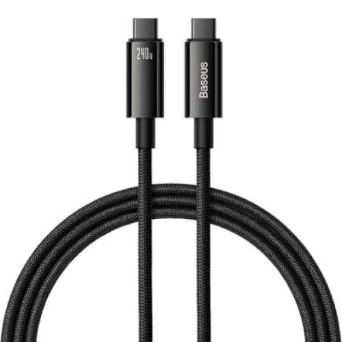 Дата кабель USB-C to USB-C 2.0m 240W Black Baseus (CAWJ040101) Дата кабель USB-C to USB-C 2.0m 240W Black Baseus (CAWJ040101)