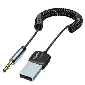 FM модулятор Essager Lingfeng Bluetooth 5.0 Aux Adapter Car Wireless Receiver USB (EBT-LF01-P)