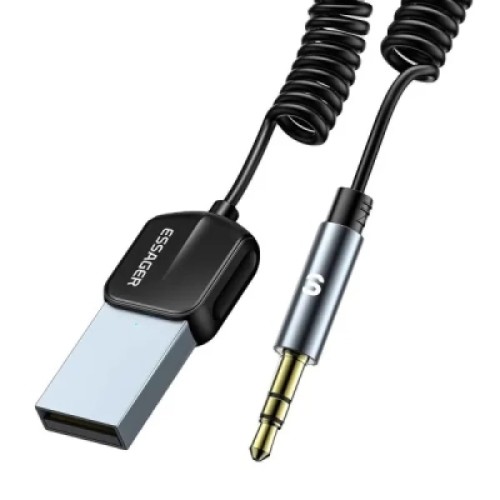 FM модулятор Essager Lingfeng Bluetooth 5.0 Aux Adapter Car Wireless Receiver USB (EBT-LF01-P) FM модулятор Essager Lingfeng Bluetooth 5.0 Aux Adapter Car Wireless Receiver USB (EBT-LF01-P)