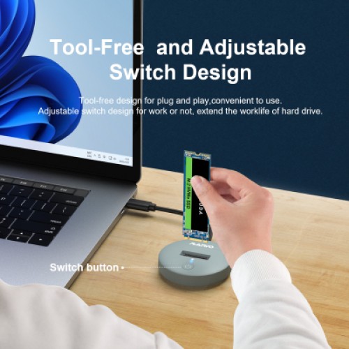 Док-станция для накопителей Maiwo M.2 NVMe/SATA SSD to USB3.2 Gen2 USB-C 10Gbps (K1698P2) Док-станция для накопителей Maiwo M.2 NVMe/SATA SSD to USB3.2 Gen2 USB-C 10Gbps (K1698P2)
