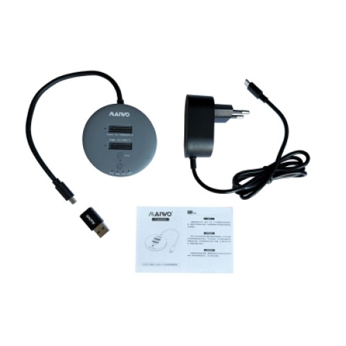 Док-станция для накопителей Maiwo 2*NVMe M.2 SSD to USB3.2 Gen2 USB-C 10Gbps (K3026P2 grey) Док-станция для накопителей Maiwo 2*NVMe M.2 SSD to USB3.2 Gen2 USB-C 10Gbps (K3026P2 grey)