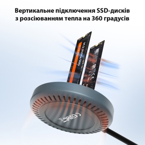 Док-станция для накопителей Maiwo 2*NVMe M.2 SSD to USB3.2 Gen2 USB-C 10Gbps (K3026P2 grey) Док-станция для накопителей Maiwo 2*NVMe M.2 SSD to USB3.2 Gen2 USB-C 10Gbps (K3026P2 grey)