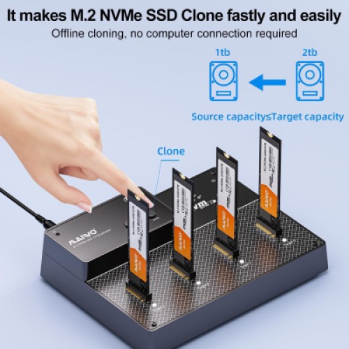 Док-станция для накопителей Maiwo 4*NVMe M.2 SSD Key M/B+M to USB4.0 USB-C 40Gbps (K3015P4) Док-станция для накопителей Maiwo 4*NVMe M.2 SSD Key M/B+M to USB4.0 USB-C 40Gbps (K3015P4)
