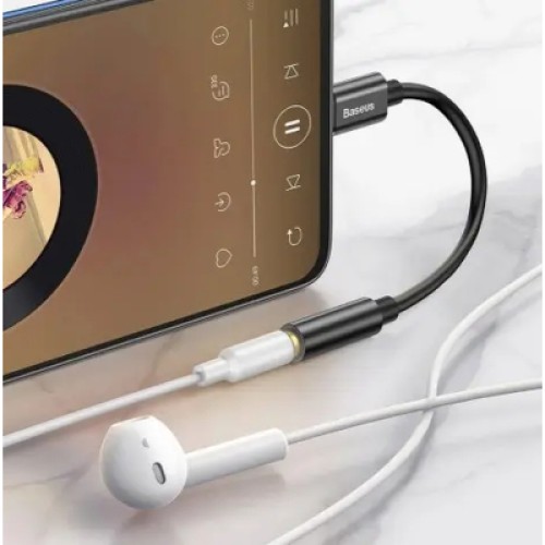 Переходник USB-C M to 3.5mm F 0.1m black Baseus (CATL54-01) Переходник USB-C M to 3.5mm F 0.1m black Baseus (CATL54-01)