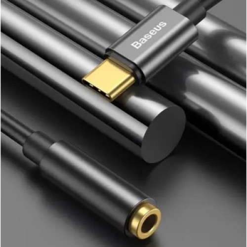 Переходник USB-C M to 3.5mm F 0.1m black Baseus (CATL54-01) Переходник USB-C M to 3.5mm F 0.1m black Baseus (CATL54-01)