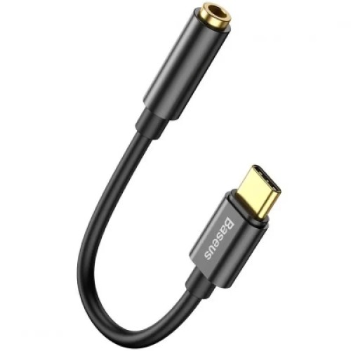 Переходник USB-C M to 3.5mm F 0.1m black Baseus (CATL54-01) Переходник USB-C M to 3.5mm F 0.1m black Baseus (CATL54-01)
