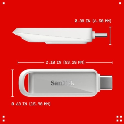 USB флеш накопитель SanDisk 128GB Phone Drive Arctic White Type-C USB 3.2 (SDIXS0N-128G-GN6NE)