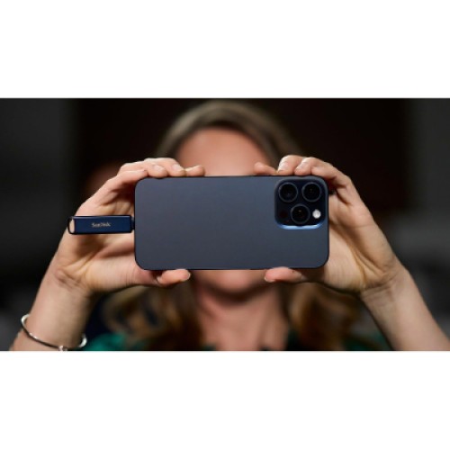 USB флеш накопитель SanDisk 128GB Phone Drive for iPhone Metallic Sky Lightning/Type-C U (SDIXD0N-128G-GN6NE)