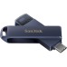 USB флеш накопитель SanDisk 128GB Phone Drive for iPhone Metallic Sky Lightning/Type-C U (SDIXD0N-128G-GN6NE)