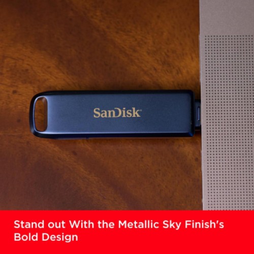 USB флеш накопитель SanDisk 128GB Phone Drive for iPhone Metallic Sky Lightning/Type-C U (SDIXD0N-128G-GN6NE)