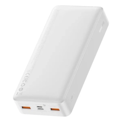 Батарея универсальная Baseus Bipow 20000mAh, Input(microUSB,Type-C), Output(2хUSB,Type-C), White (PPBD20K) Батарея универсальная Baseus Bipow 20000mAh, Input(microUSB,Type-C), Output(2хUSB,Type-C), White (PPBD20K)