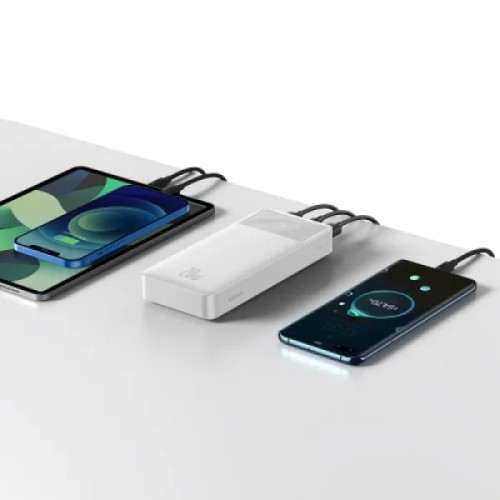 Батарея универсальная Baseus Bipow 20000mAh, Input(microUSB,Type-C), Output(2хUSB,Type-C), White (PPBD20K) Батарея универсальная Baseus Bipow 20000mAh, Input(microUSB,Type-C), Output(2хUSB,Type-C), White (PPBD20K)
