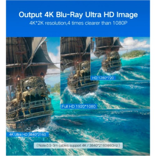 Кабель мультимедийный HDMI M to HDMI M 10.0m HD104 black Ugreen (10110) Кабель мультимедийный HDMI M to HDMI M 10.0m HD104 black Ugreen (10110)