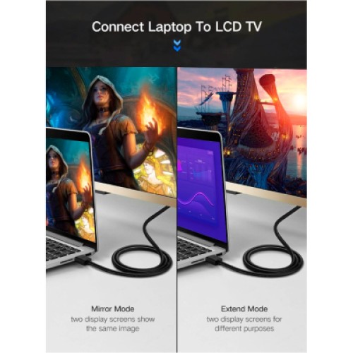 Кабель мультимедийный HDMI M to HDMI M 10.0m HD104 black Ugreen (10110) Кабель мультимедийный HDMI M to HDMI M 10.0m HD104 black Ugreen (10110)