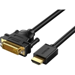 Кабель мультимедийный HDMI M to DVI M 3.0m HD106 black Ugreen (10136)