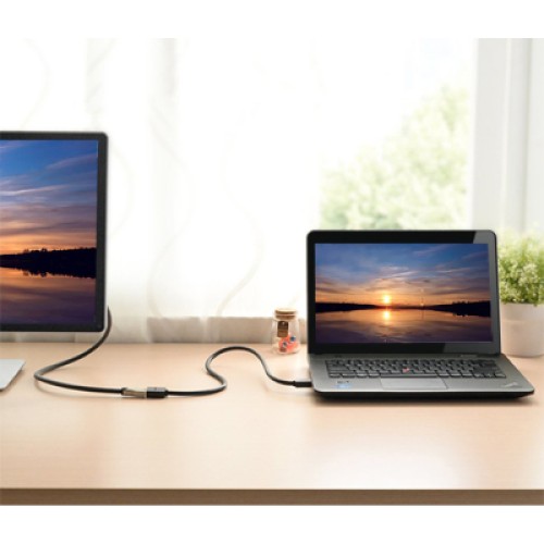 Кабель мультимедийный HDMI M to HDMI F 0.5m HD107 black Ugreen (10140)