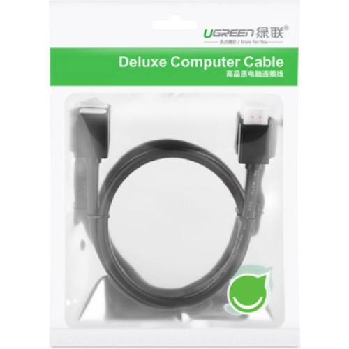 Кабель мультимедийный HDMI M to HDMI F 1.0m HD107 black Ugreen (10141) Кабель мультимедийный HDMI M to HDMI F 1.0m HD107 black Ugreen (10141)