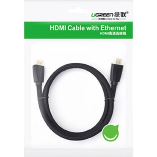 Кабель мультимедийный HDMI M to HDMI M 2.0m braided HD118 black Ugreen (40410) Кабель мультимедийный HDMI M to HDMI M 2.0m braided HD118 black Ugreen (40410)