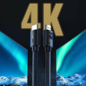 Кабель мультимедийный HDMI M to HDMI M 2.0m 4K30Hz braided HD119 black Ugreen (40101)