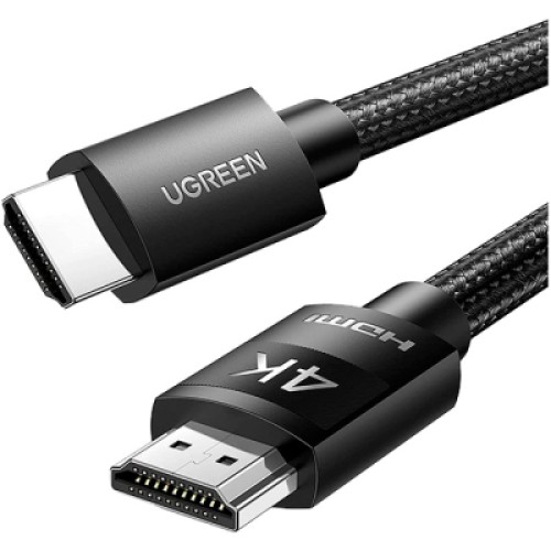Кабель мультимедийный HDMI M to HDMI M 2.0m 4K30Hz braided HD119 black Ugreen (40101) Кабель мультимедийный HDMI M to HDMI M 2.0m 4K30Hz braided HD119 black Ugreen (40101)