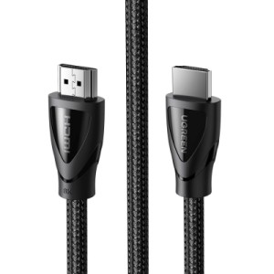 Кабель мультимедійний HDMI M to HDMI M 1.5m braided HD140 black Ugreen (80402)