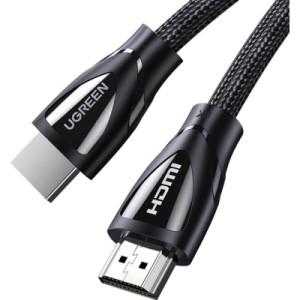 Кабель мультимедийный HDMI M to HDMI M 2.0m braided HD140 black Ugreen (80403)