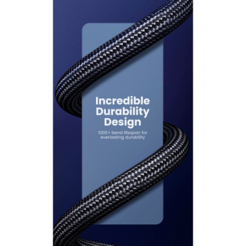 Кабель мультимедийный HDMI M to HDMI M 5.0m braided HD140 black Ugreen (80405) Кабель мультимедийный HDMI M to HDMI M 5.0m braided HD140 black Ugreen (80405)