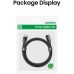 Кабель мультимедийный HDMI M to HDMI F 0.5m 8K HD151 black Ugreen (40400)