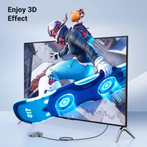 Кабель мультимедийный HDMI M to HDMI mini M 1.0m 8K HD163 black Ugreen (15514)