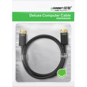Кабель мультимедийный DisplayPort M to DisplayPort M 1.5m DP102 black Ugreen (10245)