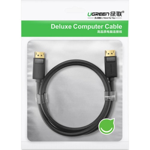 Кабель мультимедийный DisplayPort M to DisplayPort M 1.0m DP102 black Ugreen (10244)