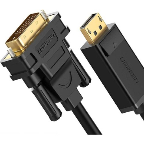 Кабель мультимедийный DisplayPort M to DVI M 1.5m DP103 black Ugreen (10243)