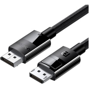 Кабель мультимедийный DisplayPort M to DisplayPort M 1.5m V1.4 braided DP114 black Ugreen (80391)