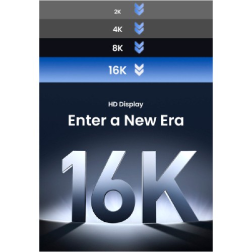 Кабель мультимедийный DisplayPort M to DisplayPort M 1.0m 16K DP118 black Ugreen (15383) Кабель мультимедийный DisplayPort M to DisplayPort M 1.0m 16K DP118 black Ugreen (15383)