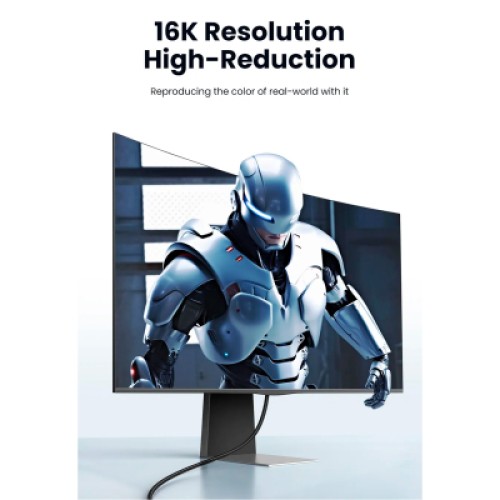 Кабель мультимедийный DisplayPort M to DisplayPort M 1.0m 16K DP118 black Ugreen (15383) Кабель мультимедийный DisplayPort M to DisplayPort M 1.0m 16K DP118 black Ugreen (15383)