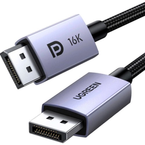 Кабель мультимедийный DisplayPort M to DisplayPort M 1.0m 16K DP118 black Ugreen (15383) Кабель мультимедийный DisplayPort M to DisplayPort M 1.0m 16K DP118 black Ugreen (15383)