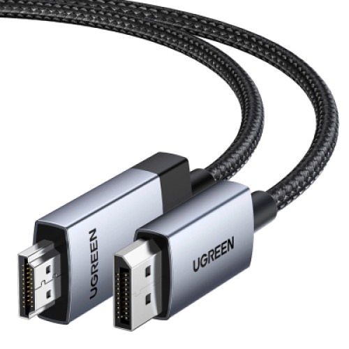 Кабель мультимедийный DisplayPort M to HDMI M 1.0m V2.0 4K60Hz DP119 black Ugreen (15773) Кабель мультимедийный DisplayPort M to HDMI M 1.0m V2.0 4K60Hz DP119 black Ugreen (15773)