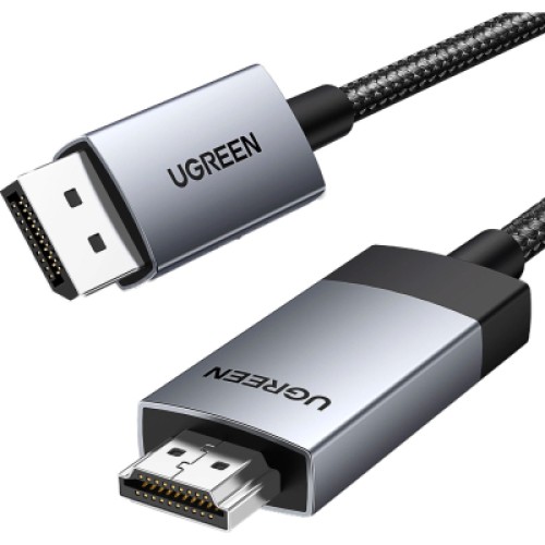 Кабель мультимедийный DisplayPort M to HDMI M 1.0m V2.0 4K60Hz DP119 black Ugreen (15773) Кабель мультимедийный DisplayPort M to HDMI M 1.0m V2.0 4K60Hz DP119 black Ugreen (15773)