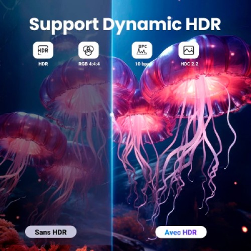 Кабель мультимедийный DisplayPort M to DisplayPort M 1.0m V1.4 8K60Hz DP120 black Ugreen (25903)