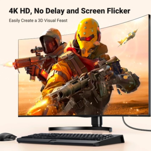 Кабель мультимедийный DisplayPort M to HDMI M 3.0m V2.0 4K30Hz DP125 black Ugreen (35843) Кабель мультимедийный DisplayPort M to HDMI M 3.0m V2.0 4K30Hz DP125 black Ugreen (35843)