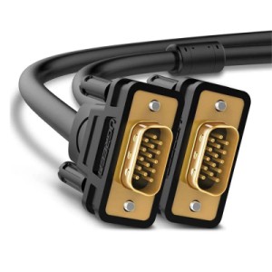 Кабель мультимедійний VGA M to VGA M 1.5m VG101 black Ugreen (11630)