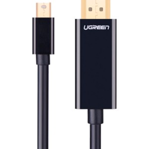 Кабель мультимедійний miniDisplayPort M to HDMI M 1.5m MD101 4K black Ugreen (20848)