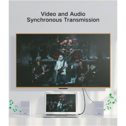 Кабель мультимедийный miniDisplayPort M to HDMI M 1.5m MD101 4K black Ugreen (20848) Кабель мультимедийный miniDisplayPort M to HDMI M 1.5m MD101 4K black Ugreen (20848)