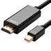 Кабель мультимедийный miniDisplayPort M to HDMI M 1.5m MD101 4K black Ugreen (20848) Кабель мультимедийный miniDisplayPort M to HDMI M 1.5m MD101 4K black Ugreen (20848)