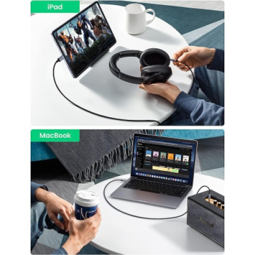 Кабель мультимедийный USB-C to 3.5mm M 1.0m CM450 Ugreen (20192) Кабель мультимедийный USB-C to 3.5mm M 1.0m CM450 Ugreen (20192)