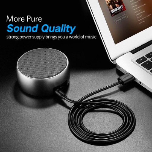 Кабель питания USB to DC 3.5mm 5V 1.0m black Ugreen (10376) Кабель питания USB to DC 3.5mm 5V 1.0m black Ugreen (10376)